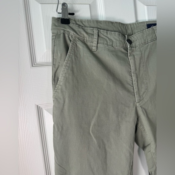 Adriano GoldSchmeid The Marshall Slim Trouser Olive Green Men’s Size 34 Regular - Picture 2 of 10